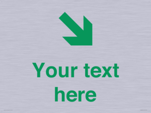 Custom Safe Condition inverse: Green Down right arrow